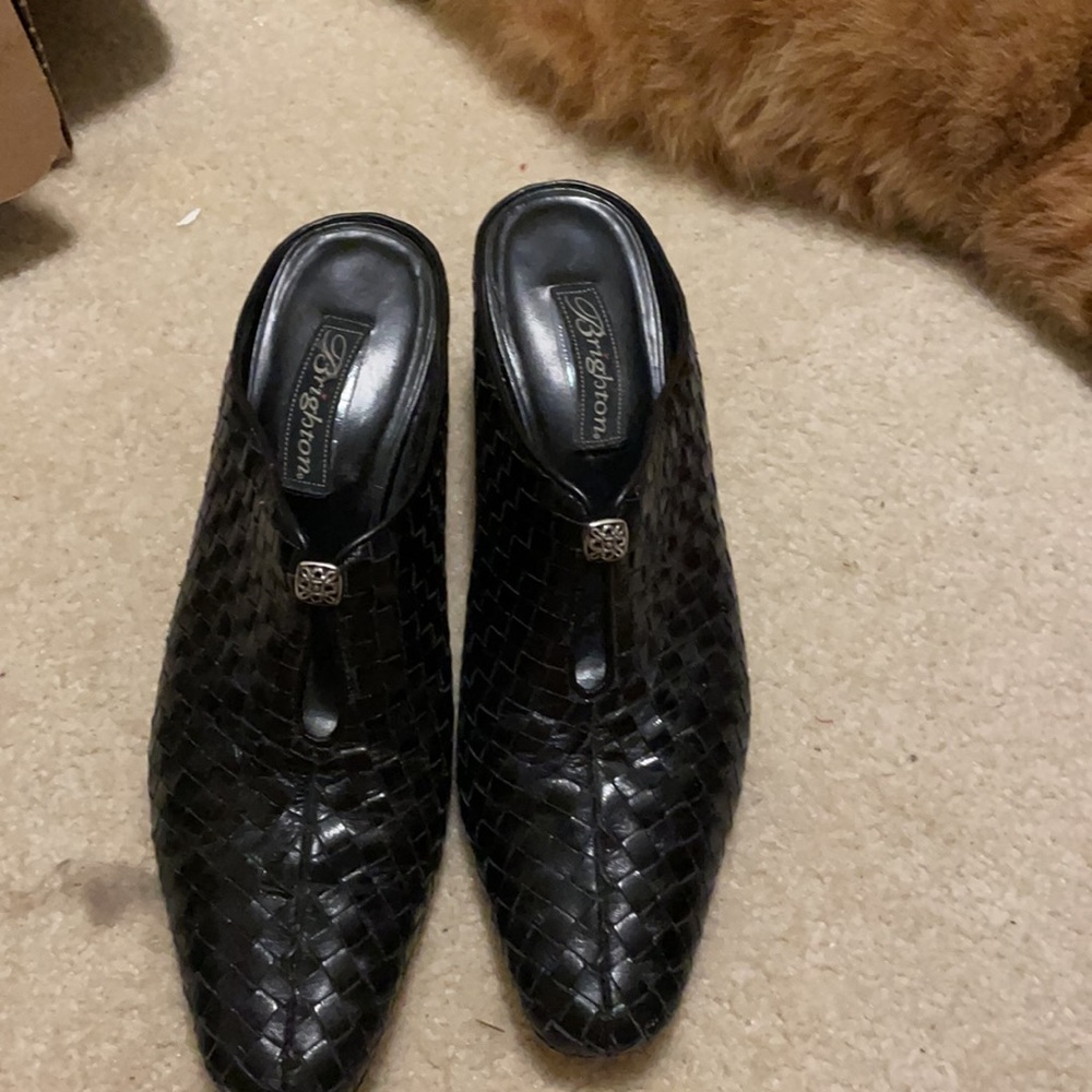 Brighton Leather Black Tynan Dressy Clogs View 3
